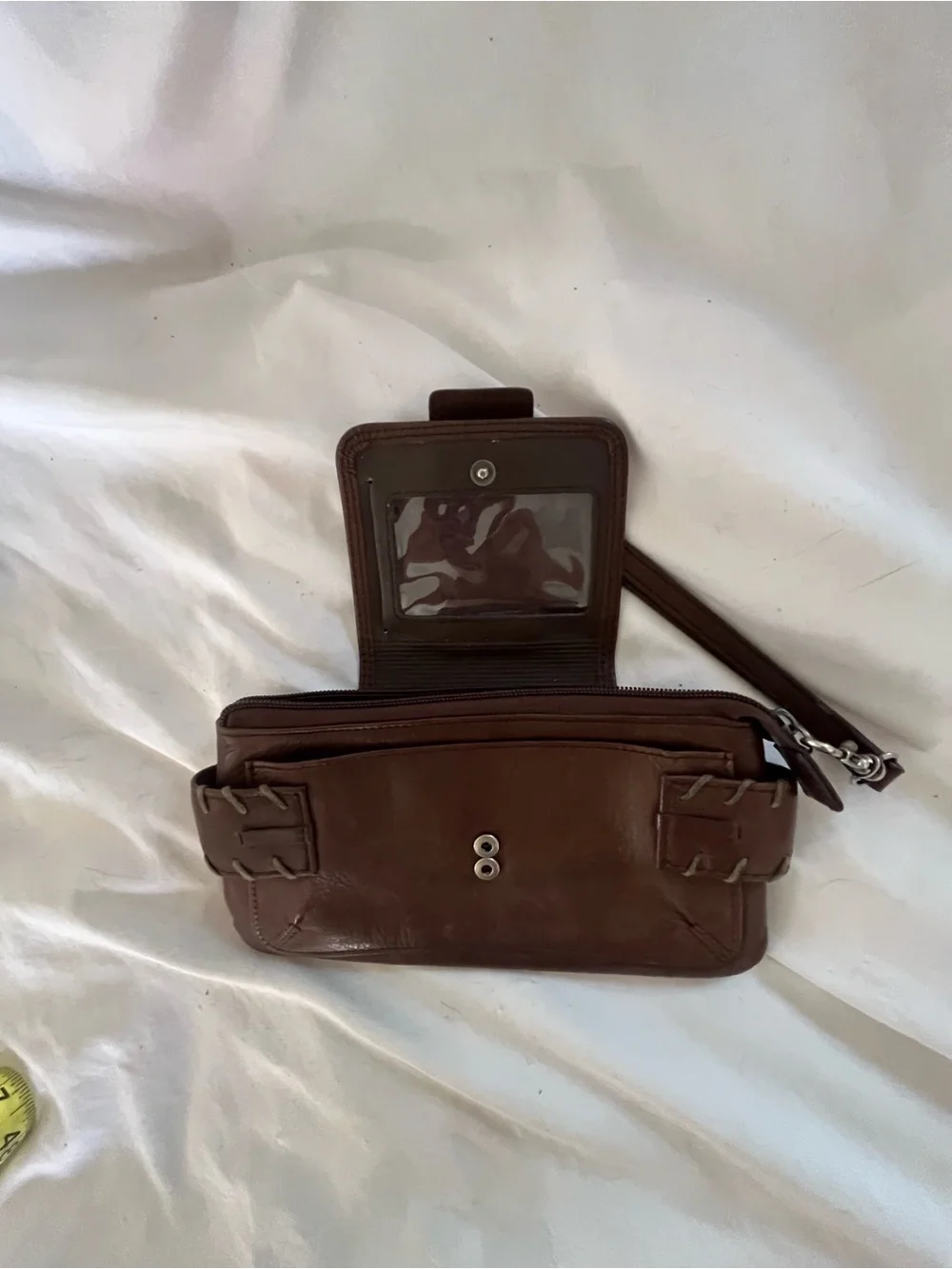 Genuine Leather Brown Wristlet / Clutch – $25